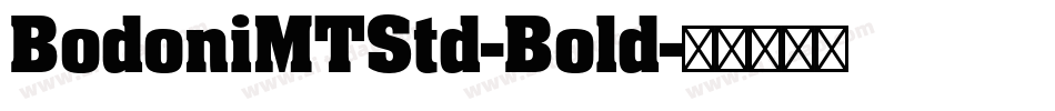 BodoniMTStd-Bold字体转换