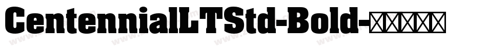 CentennialLTStd-Bold字体转换