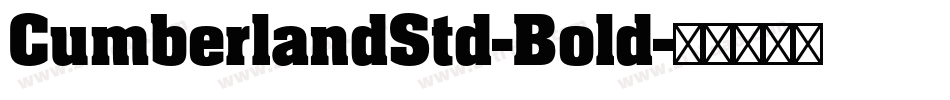 CumberlandStd-Bold字体转换
