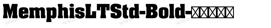 MemphisLTStd-Bold字体转换