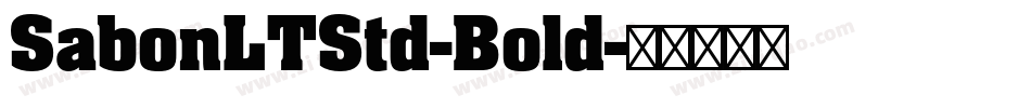 SabonLTStd-Bold字体转换