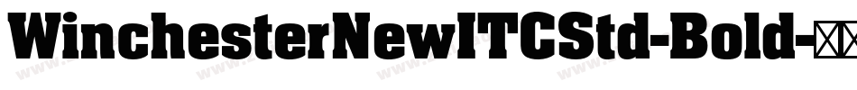 WinchesterNewITCStd-Bold字体转换