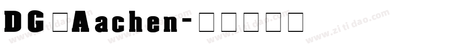 DG_Aachen字体转换