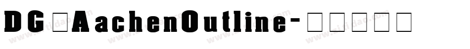 DG_AachenOutline字体转换