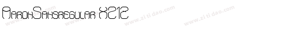 AaronSansregular-X21Z字体转换