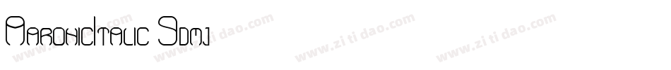 AaronicItalic-9dmj字体转换