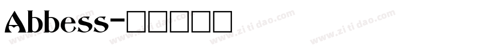 Abbess字体转换