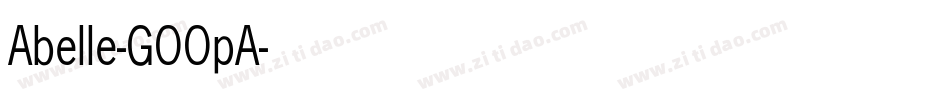 Abelle-GOOpA字体转换