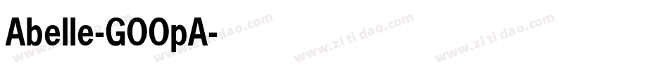 Abelle-GOOpA字体转换
