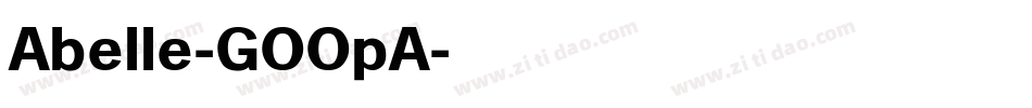 Abelle-GOOpA字体转换