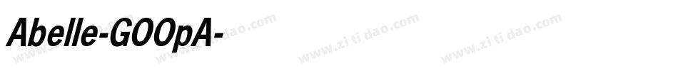 Abelle-GOOpA字体转换