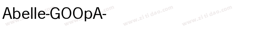 Abelle-GOOpA字体转换