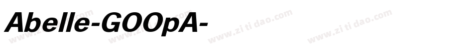 Abelle-GOOpA字体转换