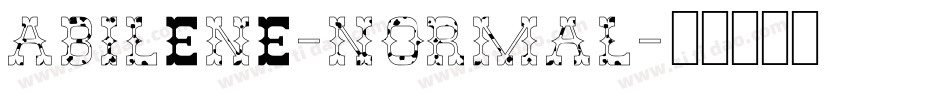 Abilene-Normal字体转换