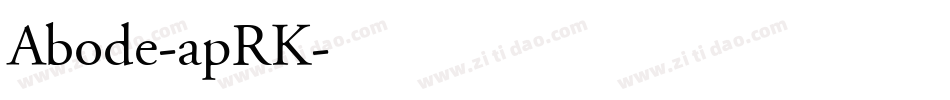 Abode-apRK字体转换