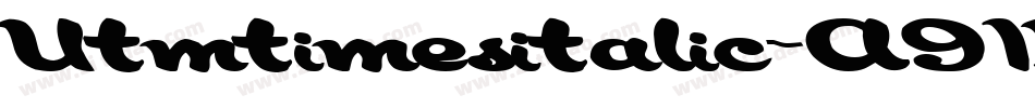Utmtimesitalic-A91M字体转换