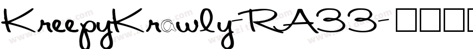 KreepyKrawly-RA33字体转换