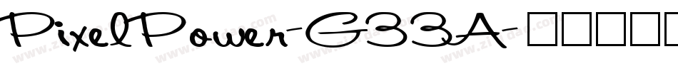 PixelPower-G33A字体转换