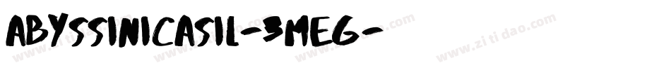 AbyssinicaSil-3mEG字体转换