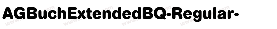 AGBuchExtendedBQ-Regular字体转换