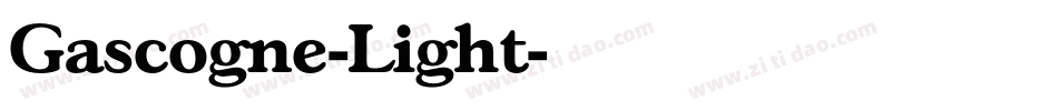 Gascogne-Light字体转换