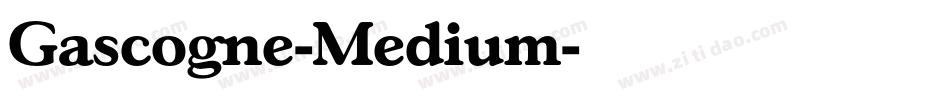 Gascogne-Medium字体转换
