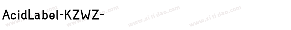 AcidLabel-KZWZ字体转换