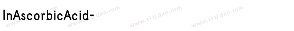 InAscorbicAcid字体转换