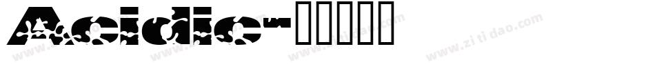Acidic字体转换