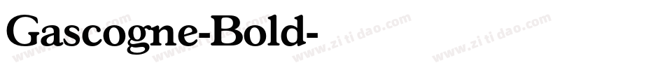 Gascogne-Bold字体转换
