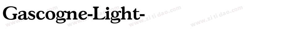Gascogne-Light字体转换
