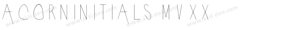 AcornInitials-MVxx字体转换