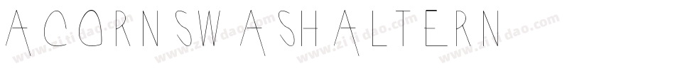 AcornSwashAltern字体转换