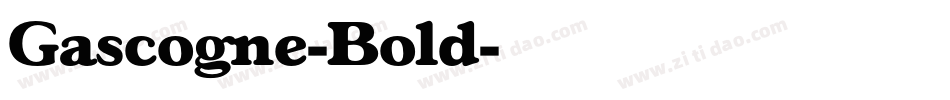 Gascogne-Bold字体转换