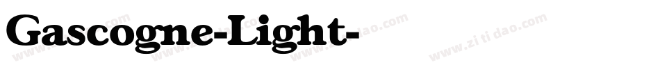 Gascogne-Light字体转换