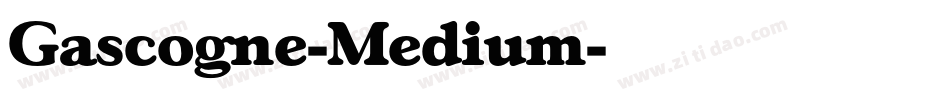 Gascogne-Medium字体转换