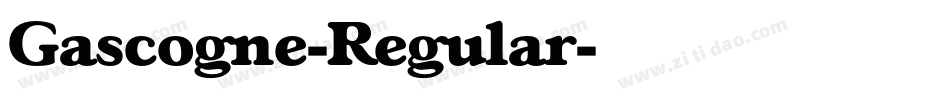 Gascogne-Regular字体转换