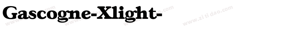 Gascogne-Xlight字体转换