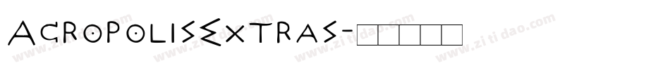AcropolisExtras字体转换