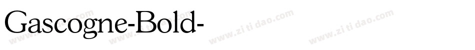 Gascogne-Bold字体转换