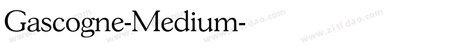 Gascogne-Medium字体转换
