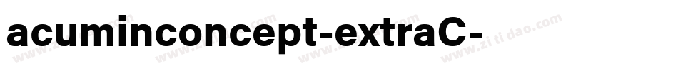 acuminconcept-extraC字体转换