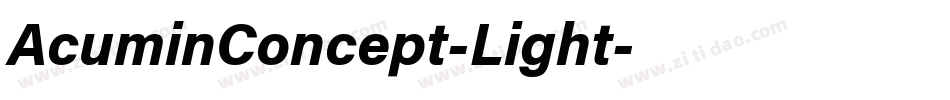 AcuminConcept-Light字体转换