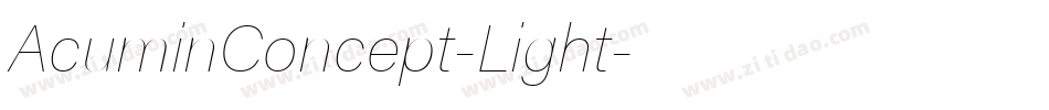 AcuminConcept-Light字体转换