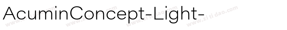 AcuminConcept-Light字体转换