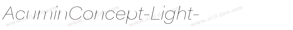 AcuminConcept-Light字体转换