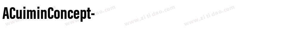 ACuiminConcept字体转换