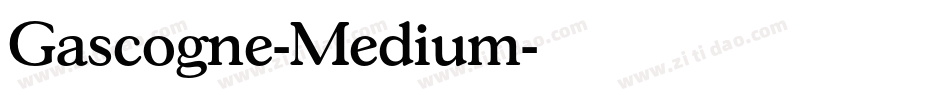 Gascogne-Medium字体转换