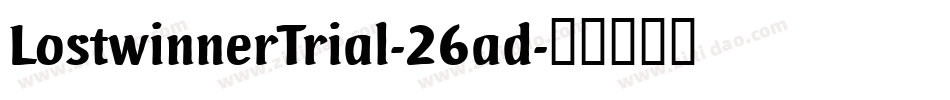 LostwinnerTrial-26ad字体转换