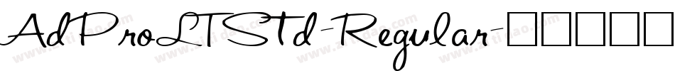 AdProLTStd-Regular字体转换